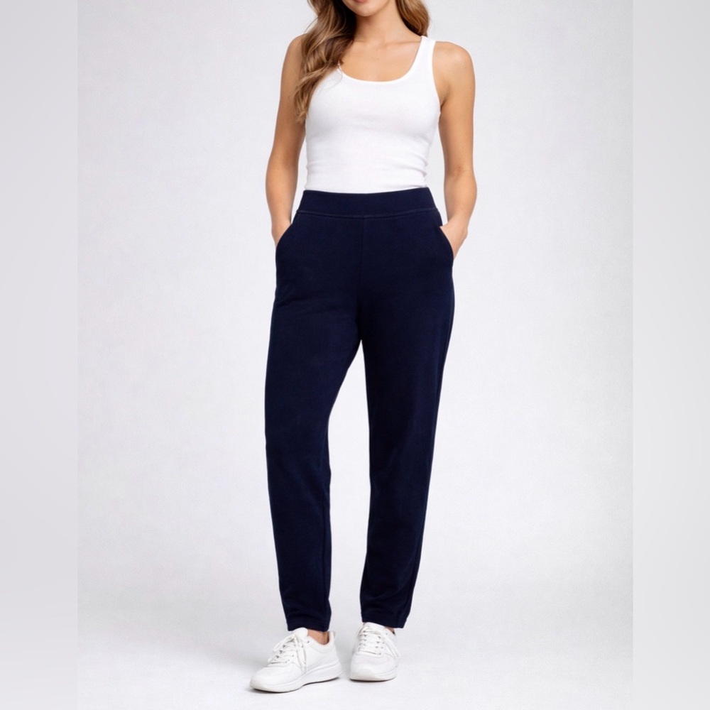 Land’s End Serious Sweats Elevated Cozy Core Lounge Joggers Navy XL